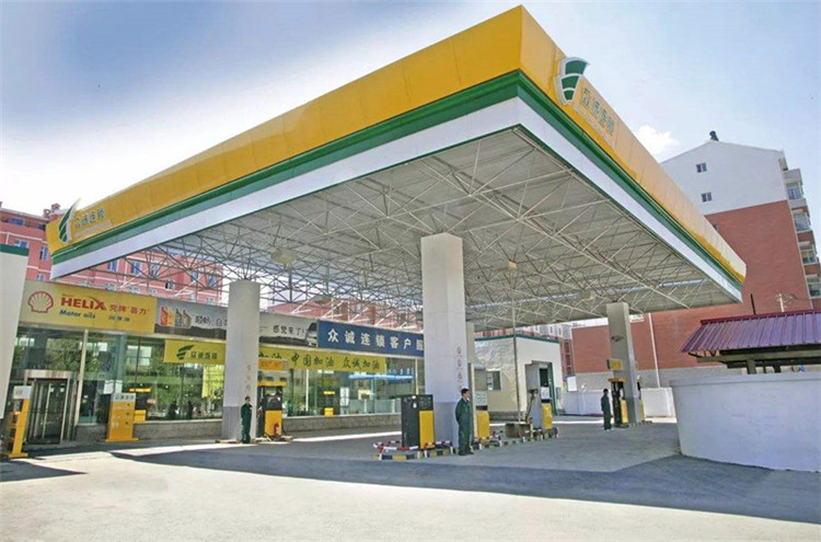 武汉加气站钢结构网架案例7